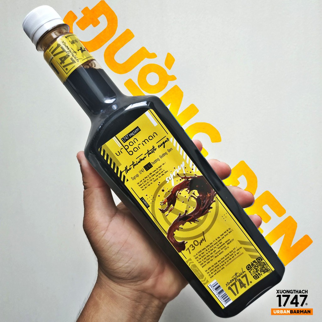 Urban Barman Syrup 1747 - Đường Đen Đài Loan - 730ml
