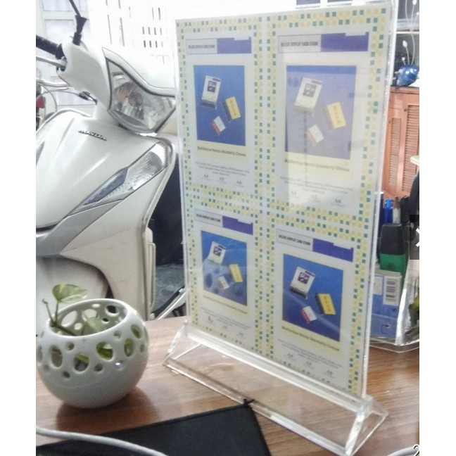 Khay menu mica đựng thực đơn A6