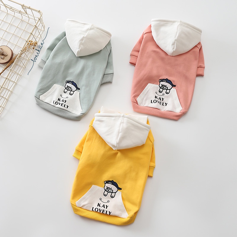 Áo hoodie cho chó mèo Kay Lovely năng động