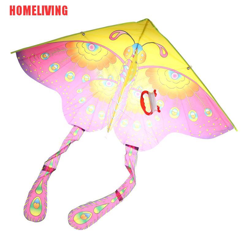 Diều Gấp Hình Bướm Màu Cầu Vồng 90 * 55cm Kèm Dây Điều Khiển 50M