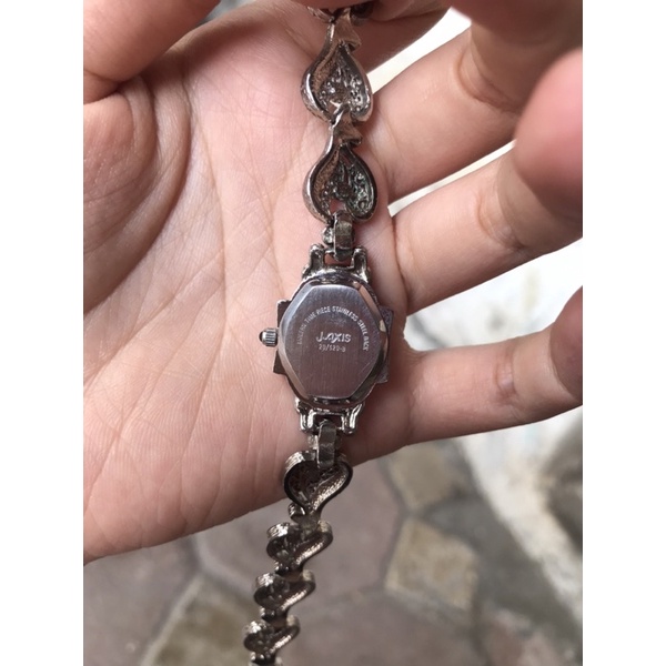 Đồng hồ nữ Lanue bạc thái gắn đá Marcasite hàng si nhật