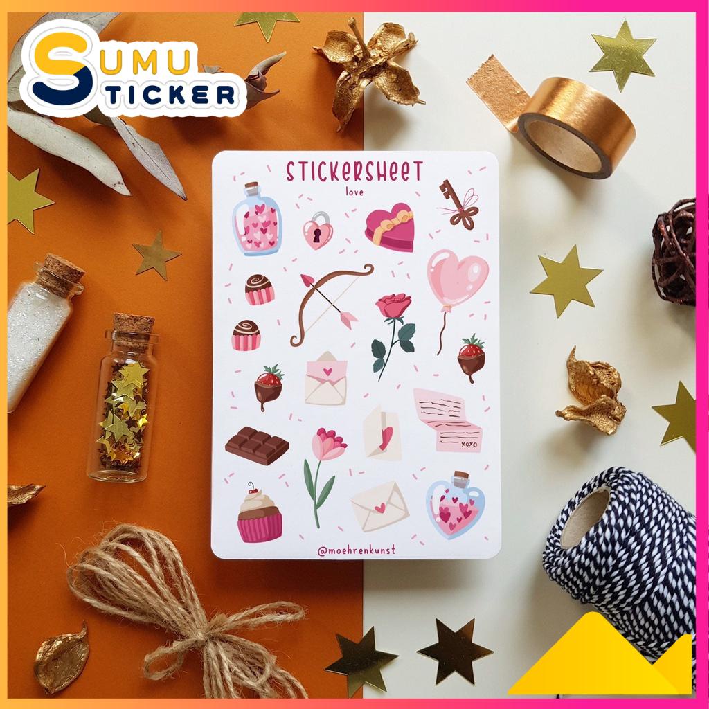 Sheet Sticker Chủ Đề: Loving - Chuyên dán sổ | Bullet Journal Stickers, Sticke Đời Thường, Cuộc Sống