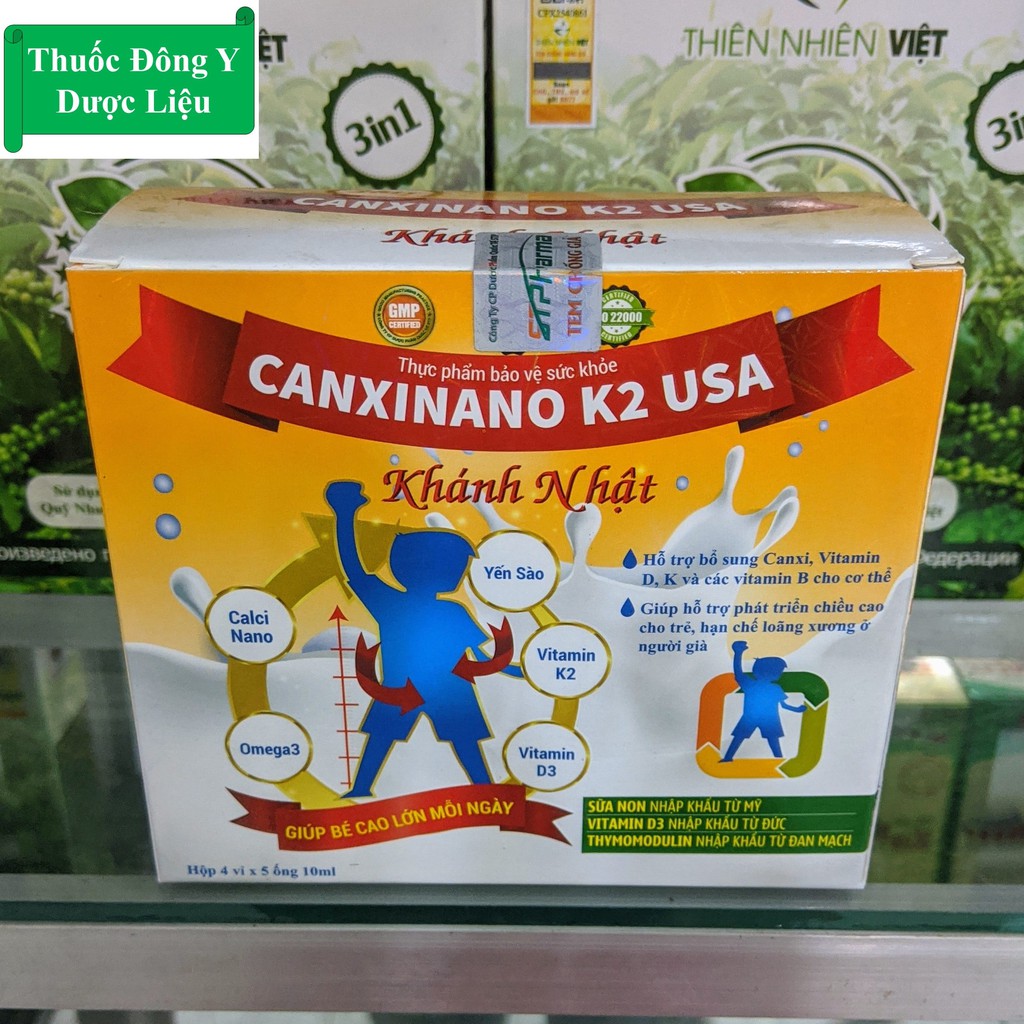 Canxi Cho Bé ❤️CHÍNH HÃNG❤️ Canxi Nano K2 USA 👍 giúp xương chắc khỏe, phát triển chiều cao, giảm nguy cơ loãng xương 👍