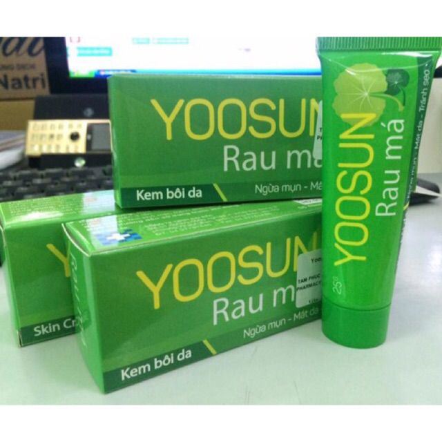 Kem trị rôm sẩy,ngừa mụn Yoosun rau má(25g)