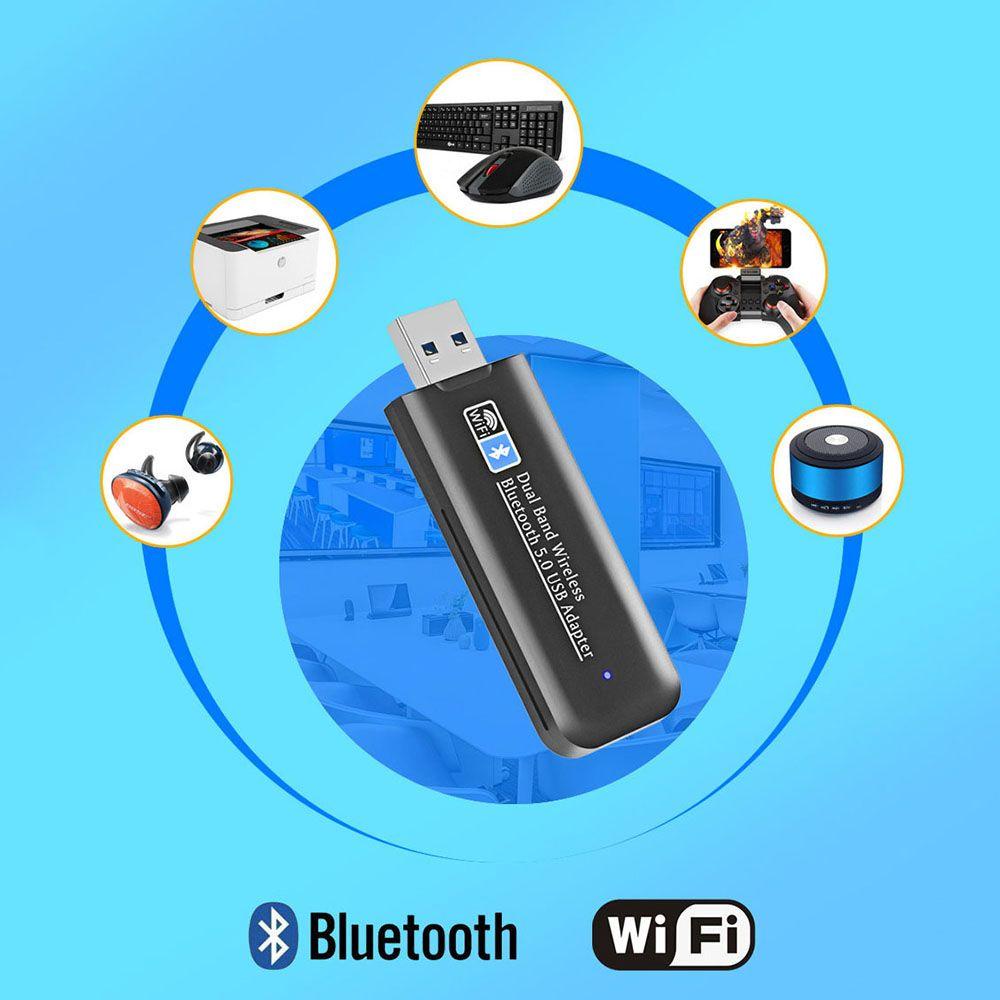Usb Thu Sóng Wifi Băng Tần Kép Mini TAYLOR1 Cho PC / Laptop / USB 3.0 BT