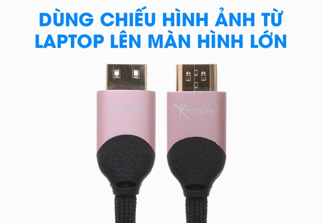 Cáp HDMI 2.0 Tròn 2.0m Xmobile DS204-WB