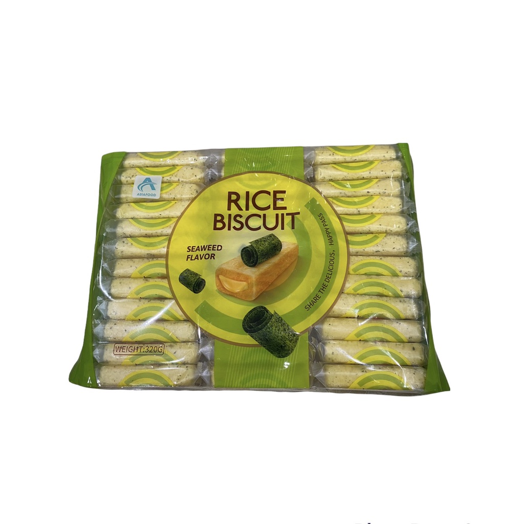 Bánh Gạo Rice Biscuit Asia Food Gói 320g 3 Vị