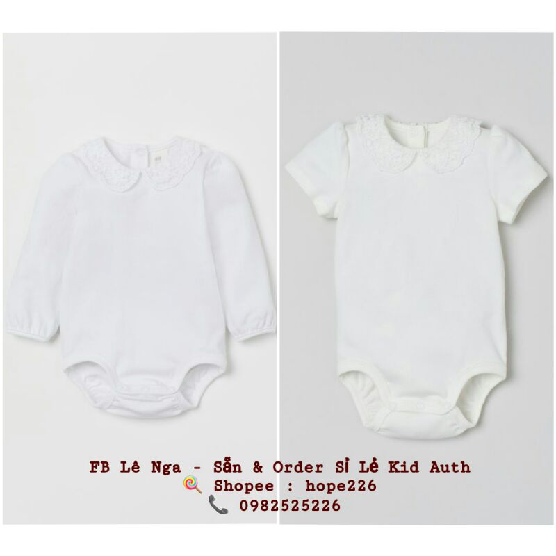 Body cổ ren HM UK/JP chính hãng size từ 4-6m đến 1.5-2y