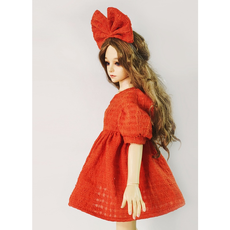 Đầm Búp Bê BJD 26-60cm 1/3 1/4 1/6 Kèm Băng Đô Xinh Xắn