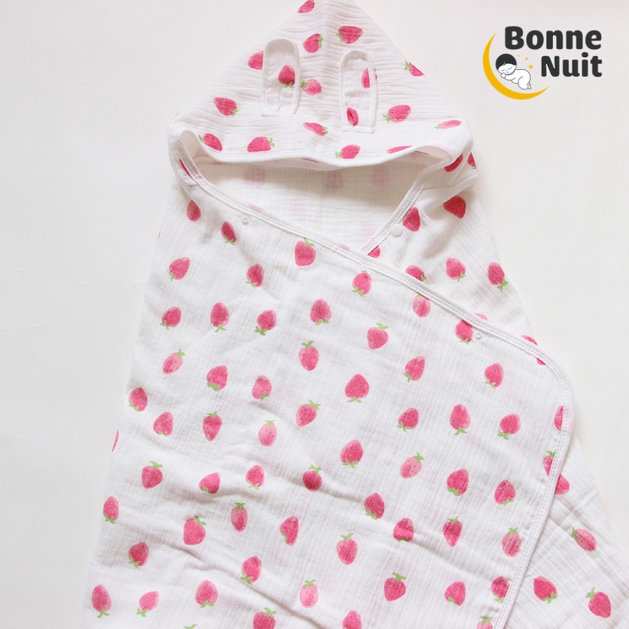 Áo choàng xô 4 lớp cho bé từ sơ sinh