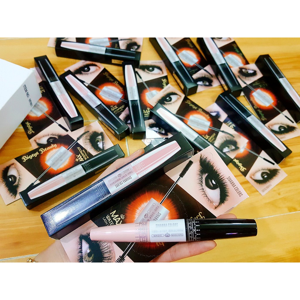 Mascara Chuốt Mi 2 Đầu Sivanna Colors Two-Step Bigeye Beauty Max Waterproof Lash Volume