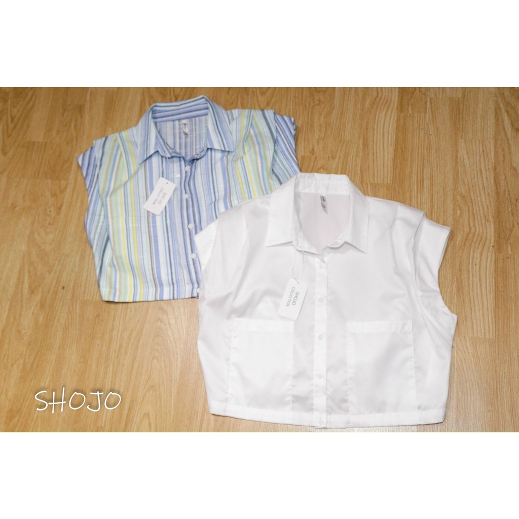 ÁO SƠ MI CROPTOP SHOJO ĐẸP MẮT