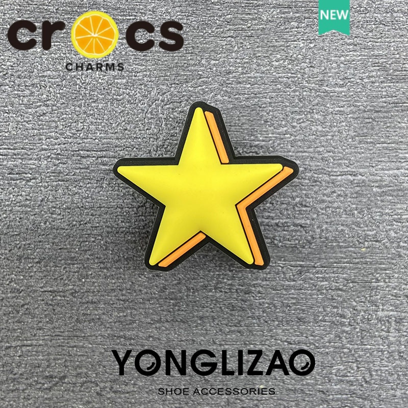 Phụ Kiện Trang Trí Giày crocs Họa Tiết Trăng Sao Mặt Trời DIY