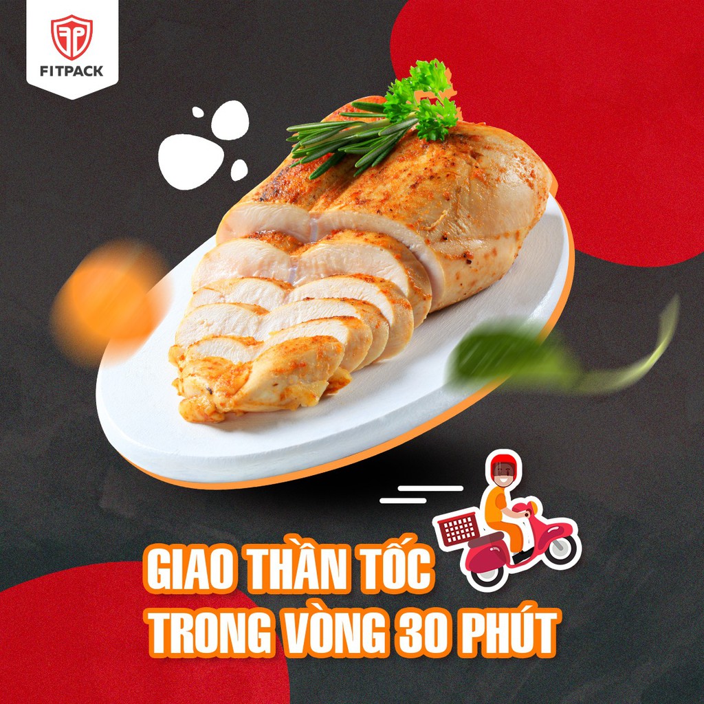 [Q8] 100g ỨC GÀ ĂN LIỀN FITPACK