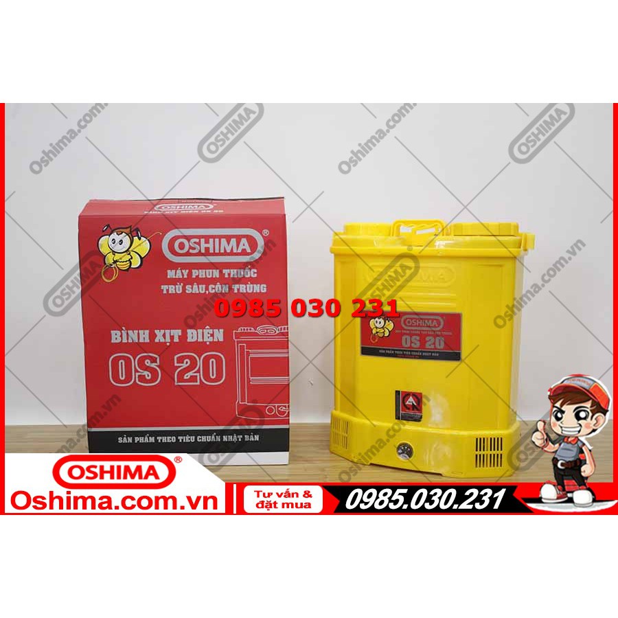 Bình xịt điện Oshima OS20 vàng