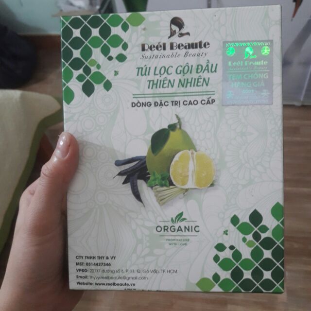 Túi gội đầu thiên nhiên Reel beaute
