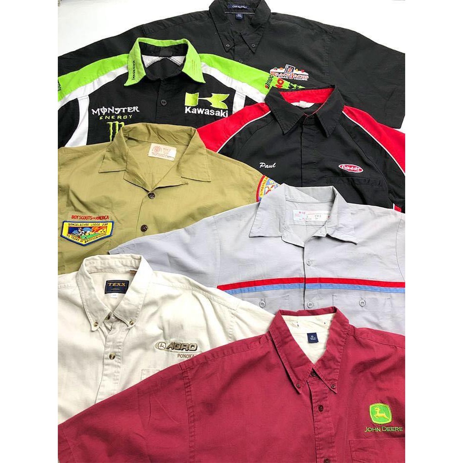 Áo sơ mi workshirt 2hand  chicano, hiphop, streetstyle, bụi bặm