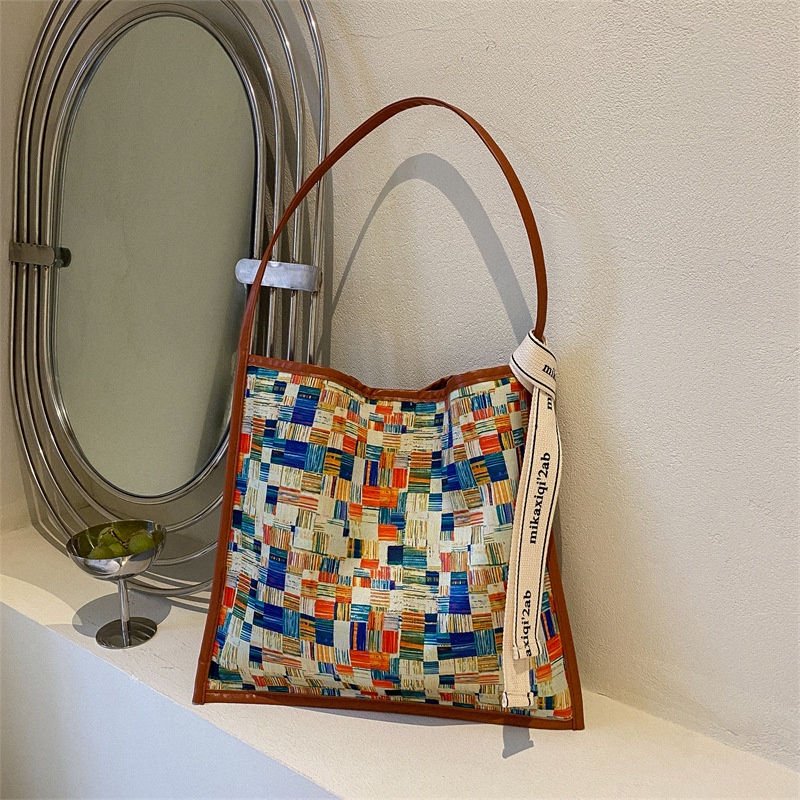 Túi Tote Đeo Vai Kích Thước Lớn Phong Cách Hàn Quốc Thời Trang Mùa Hè Mới 2022 Dành Cho Bạn Nữ