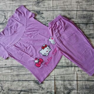 Bộ cotton lửng mặc nhà
