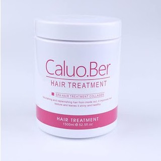 Dầu hấp ủ tóc Caluo.Ber Collagen Hair Spa Treatment siêu phục hồi mềm mượt tóc Pháp 1500ml