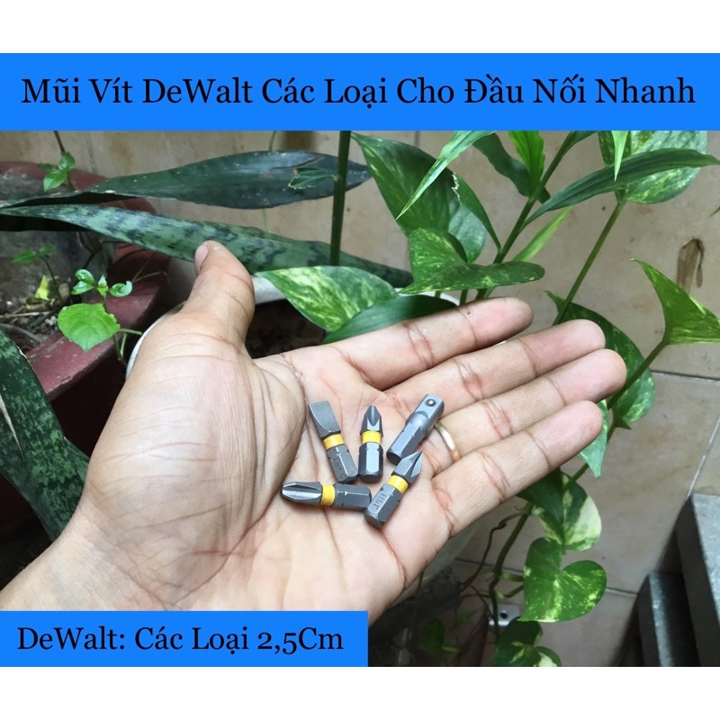 Mũi Vít Ngắn DeWalt Cho Đầu Nối Nhanh 25mm