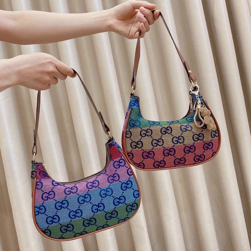 Túi kẹp nách chất vải dù hoạ tiết siêu xinh