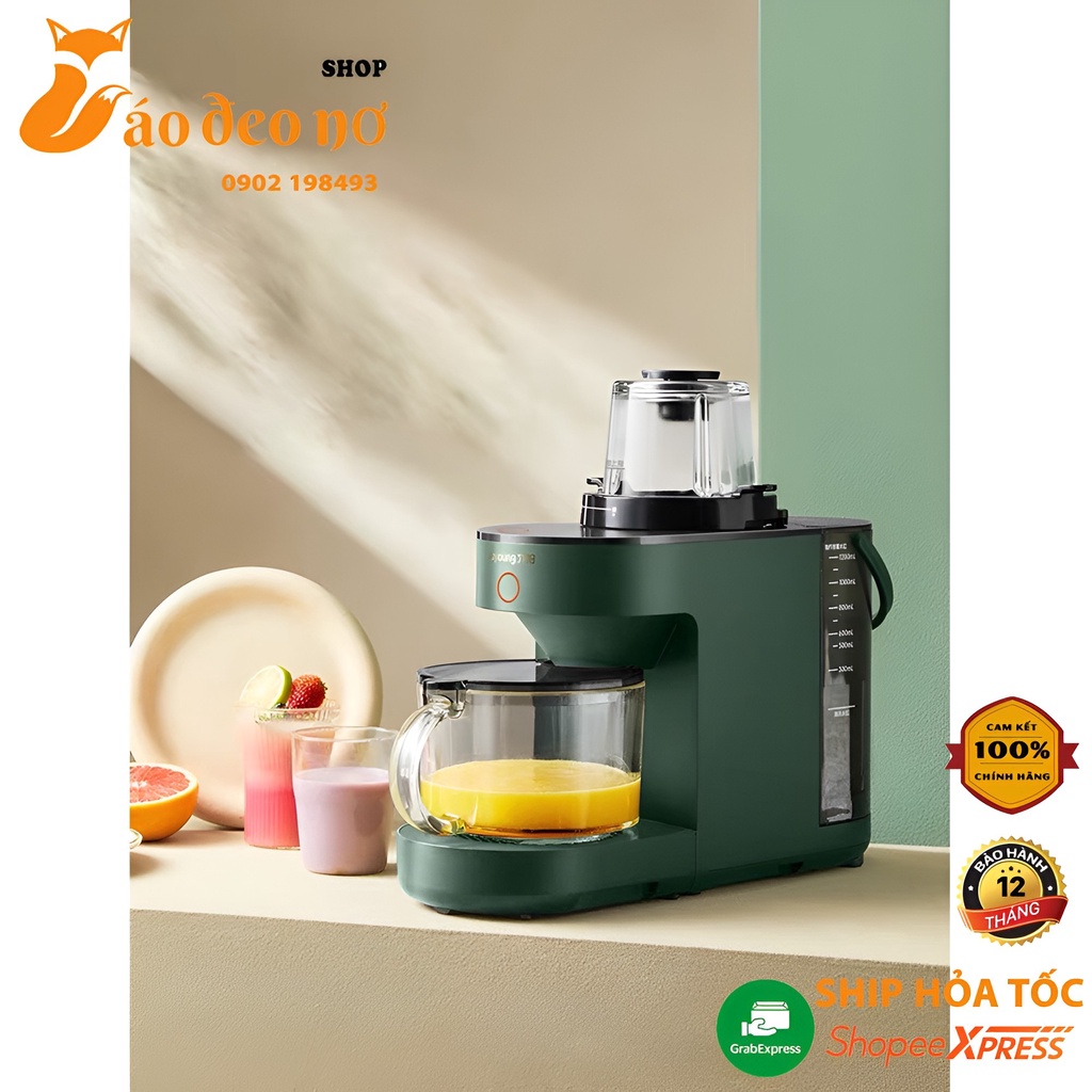 Máy Sữa Hạt Tự Động JOYOUNG Y521 Có Màn Hình Hiển Thị Bảo Hành 12 Tháng - Cáo Đeo Nơ