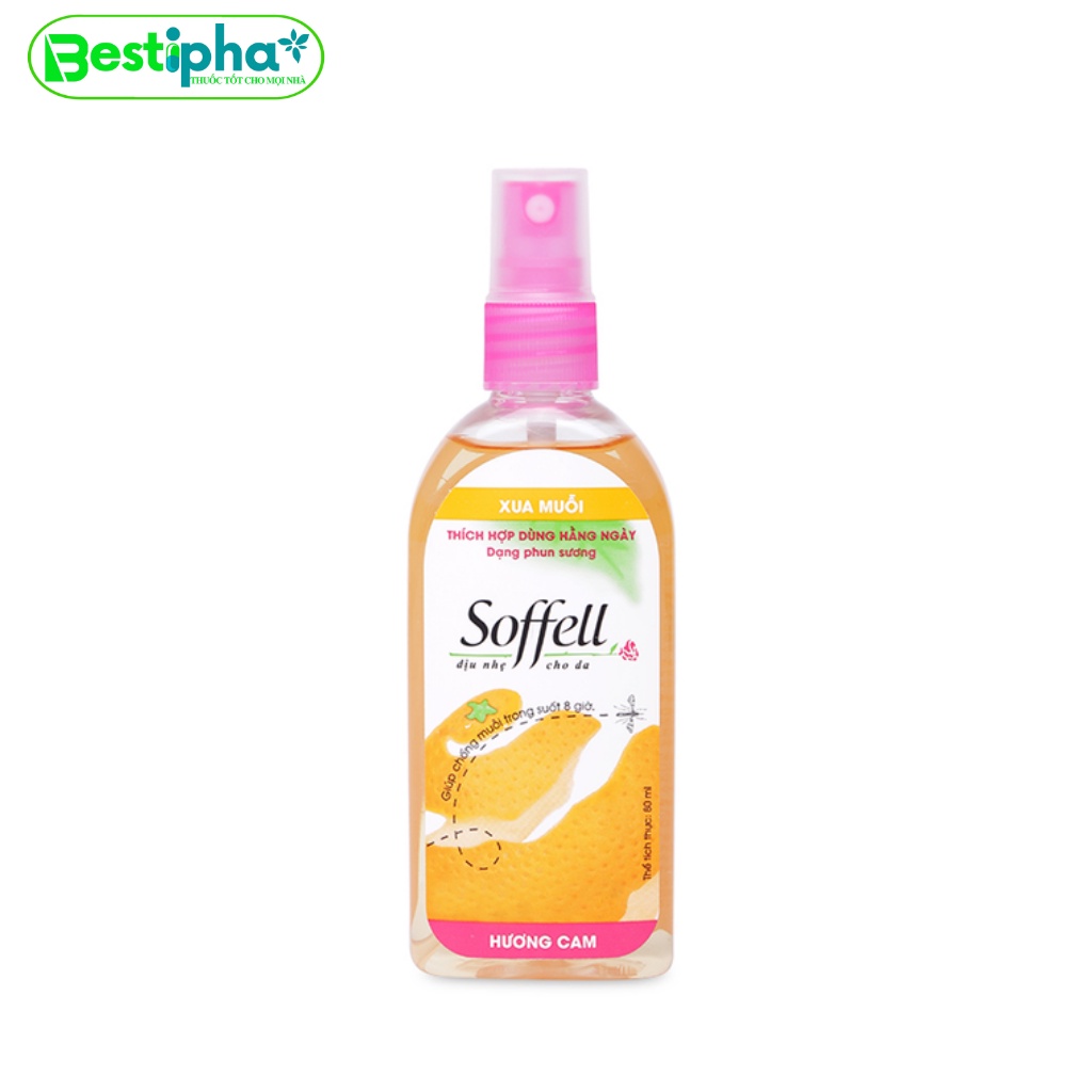 Chống Muỗi SOFFELL Hương Hoa Dịu Nhẹ Hiệu Quả Suốt 10 Giờ Dạng Kem Và Xịt