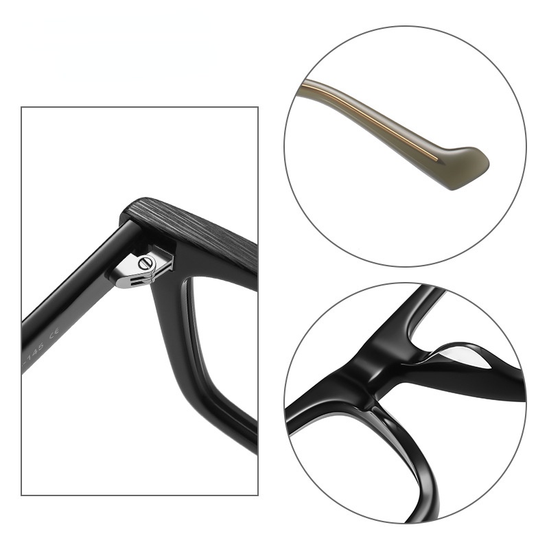 Kính mắt ZELIN PS8809 gọng vuông chống ánh sáng xanh phong cách Âu Mỹ thời trang dành cho nam