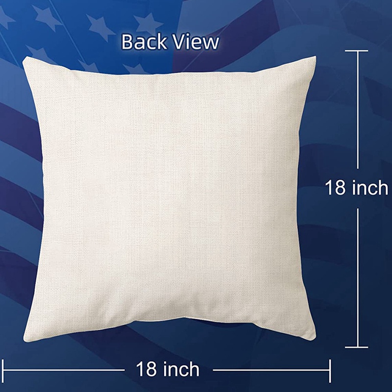Set 4 Vỏ Gối In Hình Chủ Đề 4Th of July 18X18 Độc Đáo Trang Trí Nhà Cửa