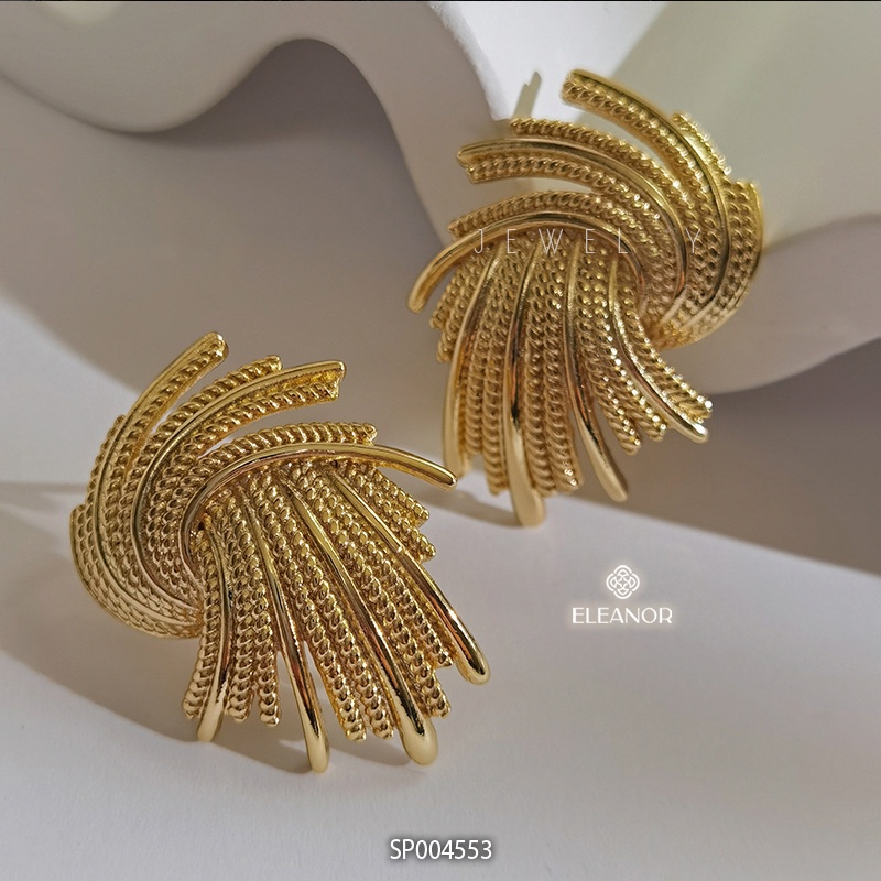 Bông tai nữ chuôi bạc 925 Eleanor Accessories hình độc lạ cá tính phụ kiện trang sức 4553