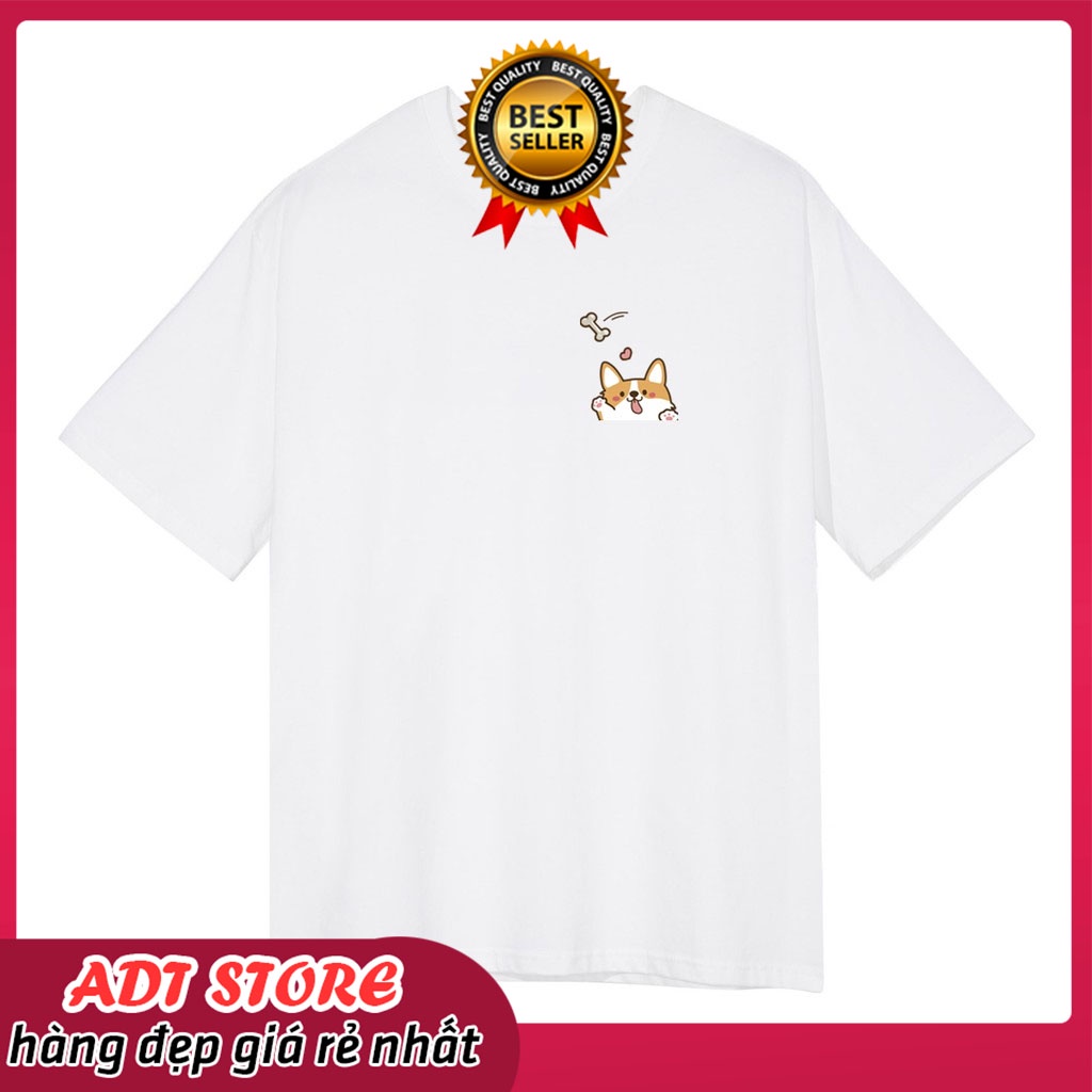 Áo Thun đôi cặp Chó Corgi Cực Dễ Thương