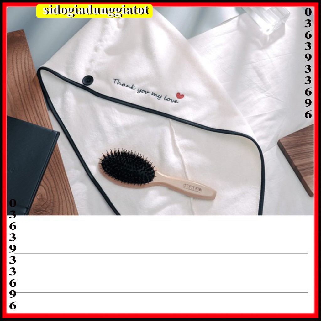 Khăn tắm ủ khô dưỡng tóc cho nữ sau khi gội đầu - SĐGDGT