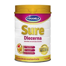 Sữa Bột Vinamilk Sure Diecerna (dinh dưỡng dành cho người bệnh tiểu đường) 900g