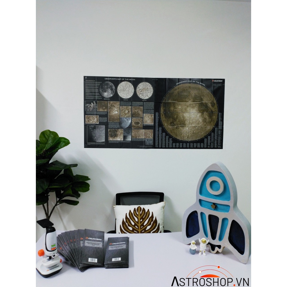 Bản đồ quan sát Mặt Trăng- Celestron- Chống nước