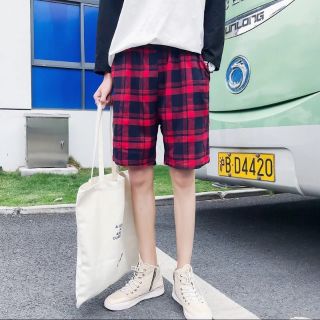 Quần short quần lửng caro