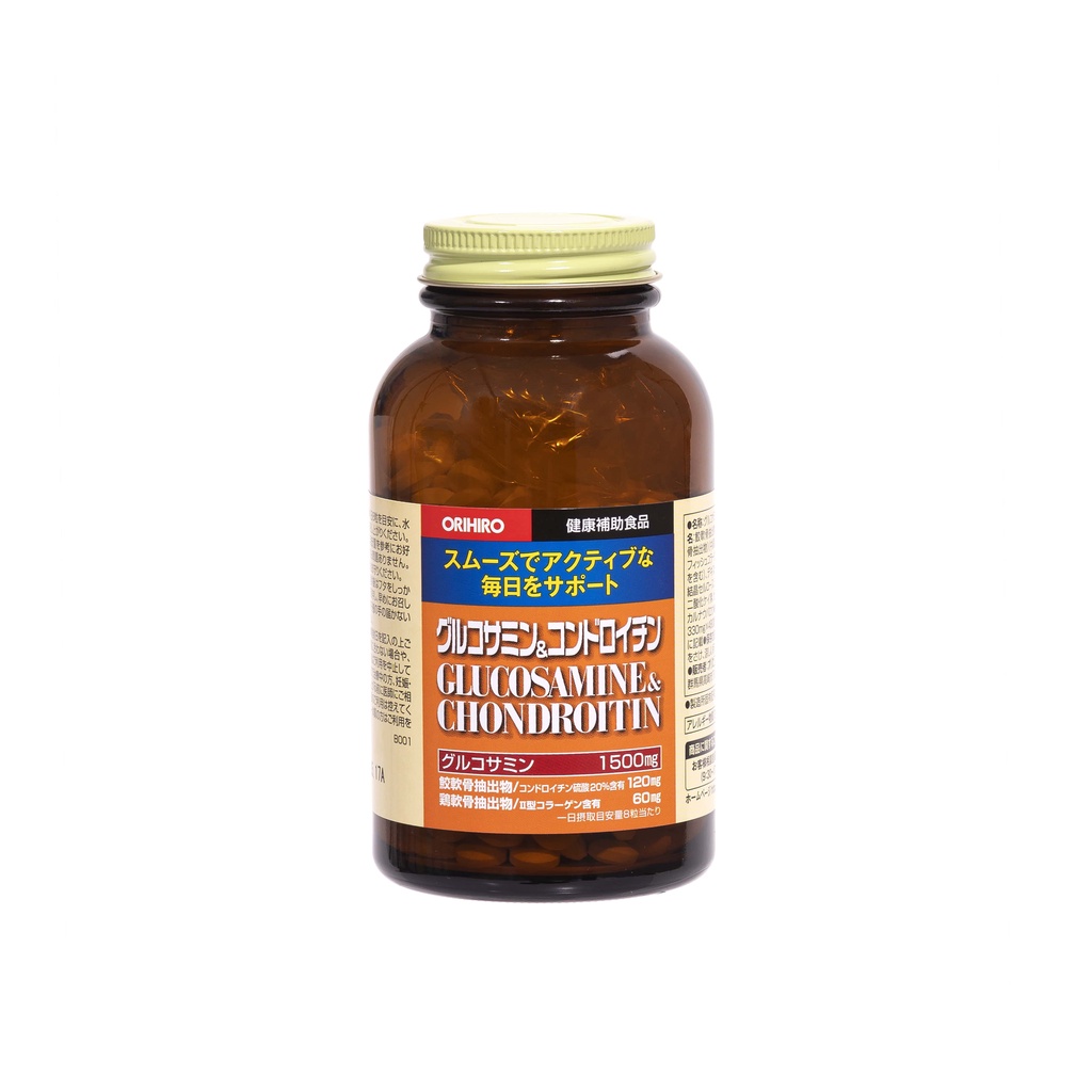 Viên uống bổ xương khớp Cao Cấp Glucosamine và Chondroitin Orihiro 480 viên