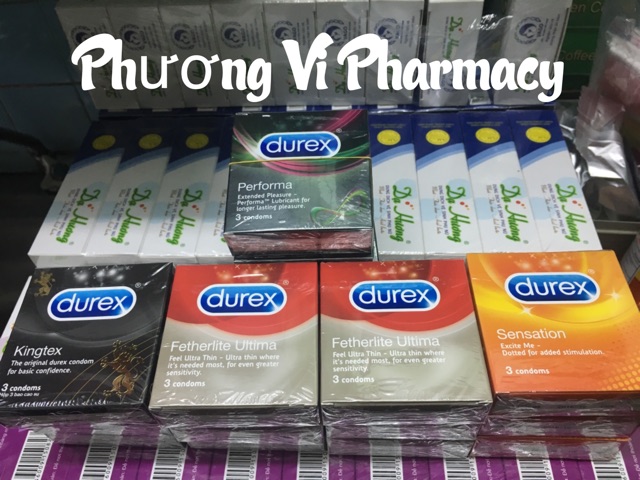 Bao cao su Durex(hộp 3 miếng) Kingtex