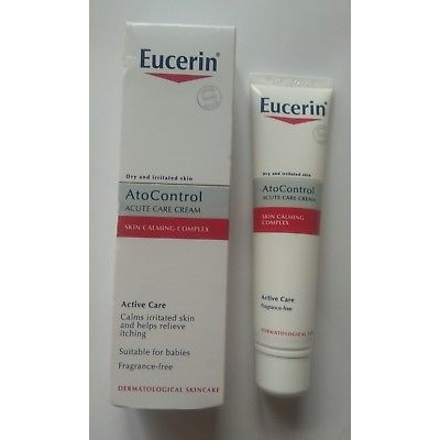 Eucerin AtoControl Acute Care Cream 40ml - Kem Dưỡng Giảm Ngứa, Đỏ Da