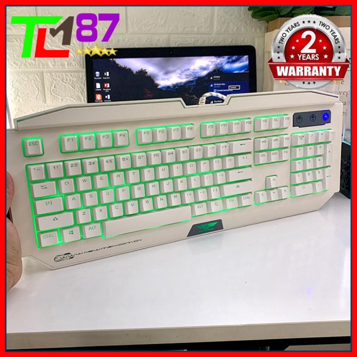 Bàn Phím Máy Vi Tính Laptop Chơi Game NEWMEN GM100 Đèn LED 7 Màu - Bàn phím Cơ Keyboard Gaming Có Dây