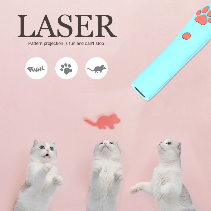 Đồ Chơi Chiếu Tia laser Họa Tiết Vui Nhộn Dành Cho Mèo