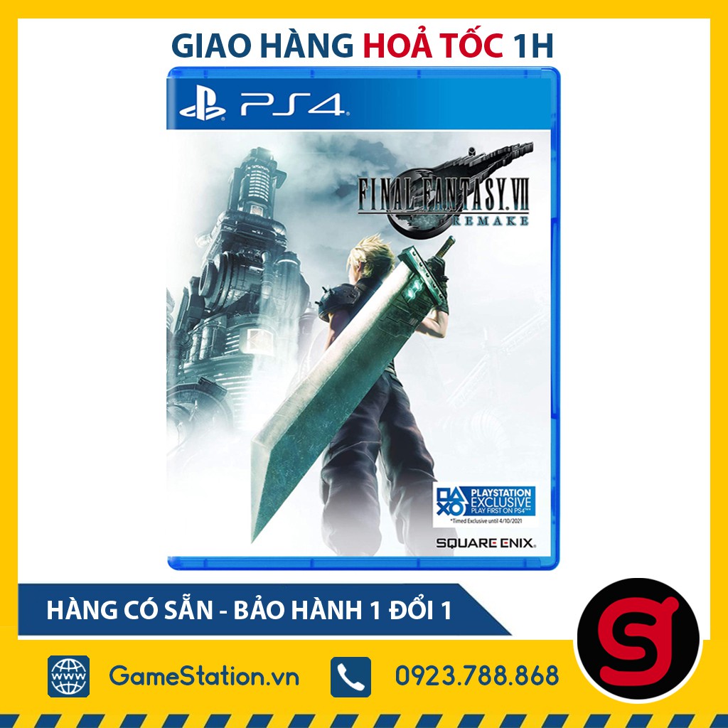 Đĩa Game PS4: Final Fantasy VII Remake