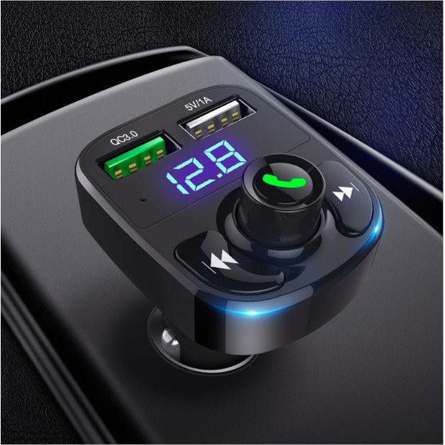 Đầu sạc đa năng trên ô tô Bluetooth Hyundai MP3 USB Quick Charge 3.0 - Home and Garden