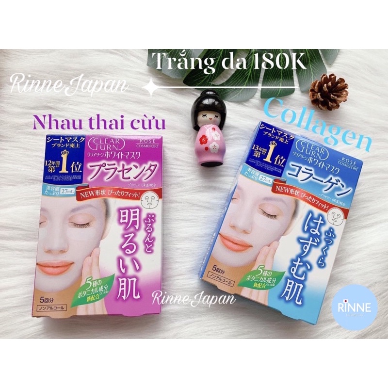 (Nội Địa Nhật) Mặt Nạ Kosé Cosmeport Clear Turn Mask