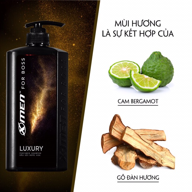 Dầu gội nước hoa Xmen for Boss Luxury 650g