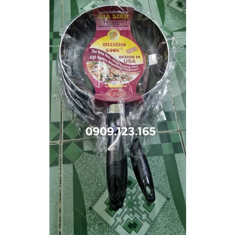 Chảo chống dính Gia Linh cán cầm dài