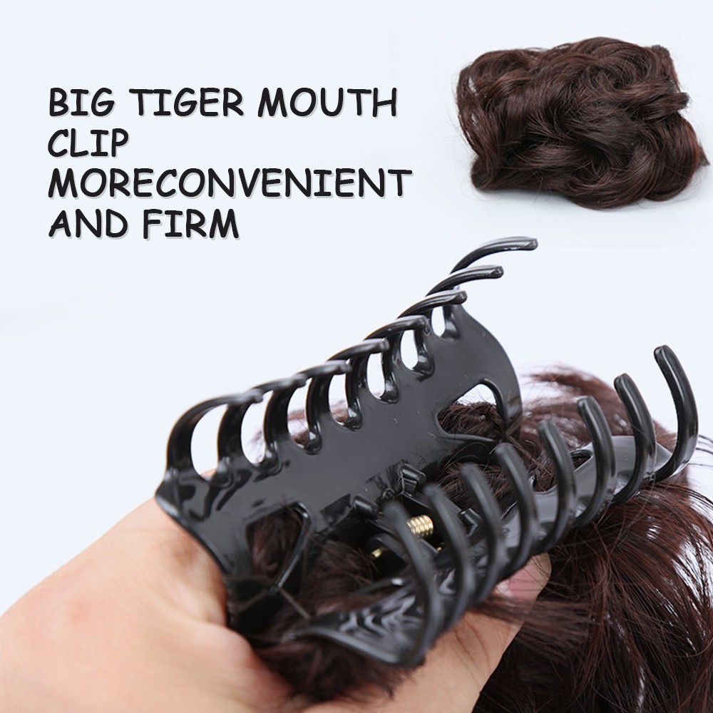 SmileFairyCC【COD &amp; Hàng Có Sẵn】Búi Tóc Giả Đuôi Ngựa Bằng Sợi Tổng Hợp Co Giãn Dành Cho Nữ