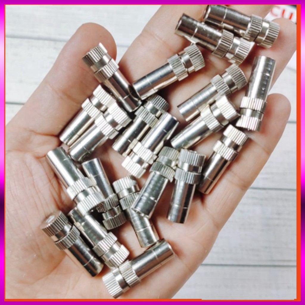 [GIÁ TỐT] 20 Béc phun sương inox chân cắm nhanh 8mm