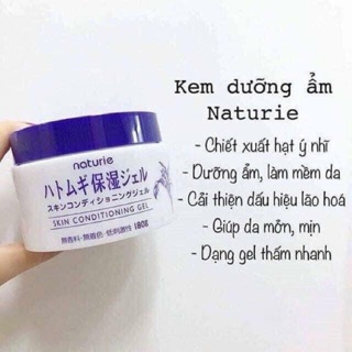 Kem dưỡng ẩm trẻ hoá da hạt ý dĩ nature