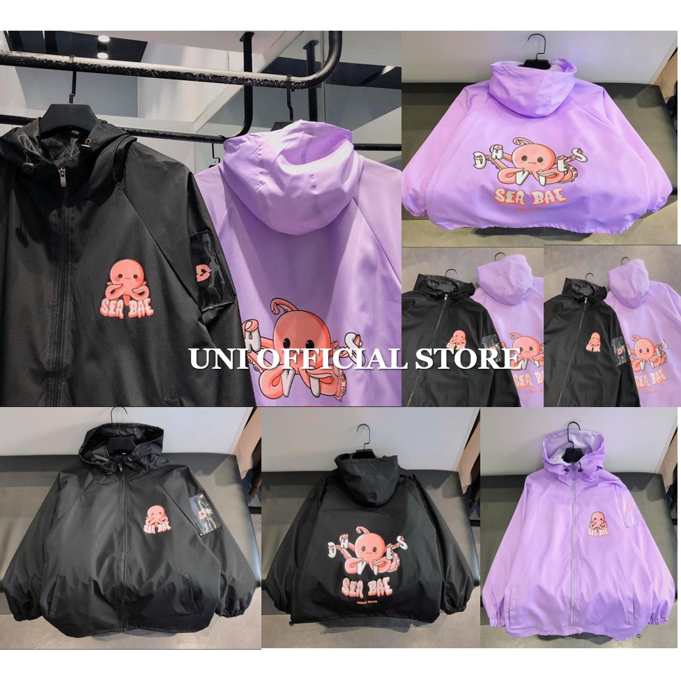 [Có Feedback] Áo Khoác Dù Bạch Tuột Phong Cách Unisex Cho Nam Nữ Form Rộng Dài Tay Vải Dù Hai Lớp Uni Official Store | BigBuy360 - bigbuy360.vn